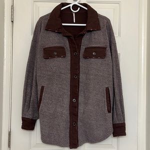 EUC Free People Burgundy Ruby Jacket Size Small